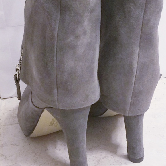 Franco Sarto A-Lady Gray Suede Boots - Picture 3 of 4